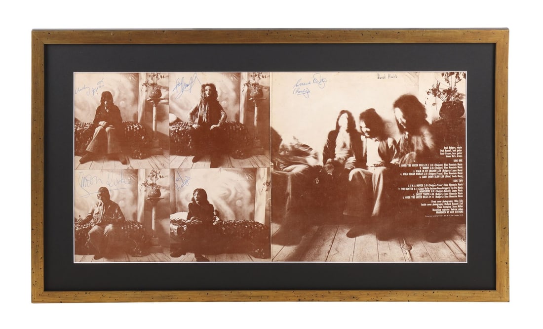 FREE - Paul Rodgers, Paul Kossoff, Simon Kirke and Andy Fraser-Autographed Tons of Sobs Album (1 of 4)