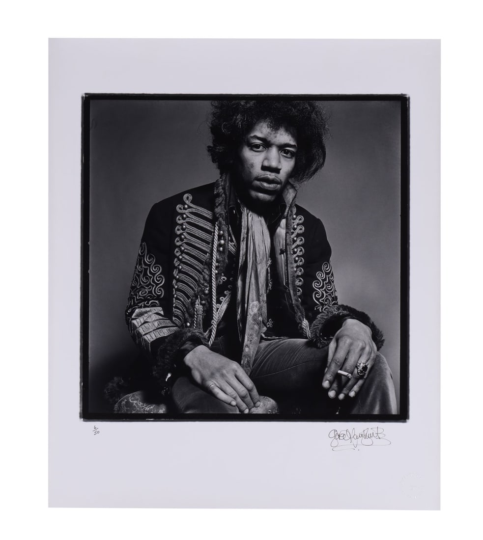 JIMI HENDRIX - Limited Edition Jimi Hendrix ''Jacket and Hands'' Print by Gered Mankowitz, London, (1 of 4)