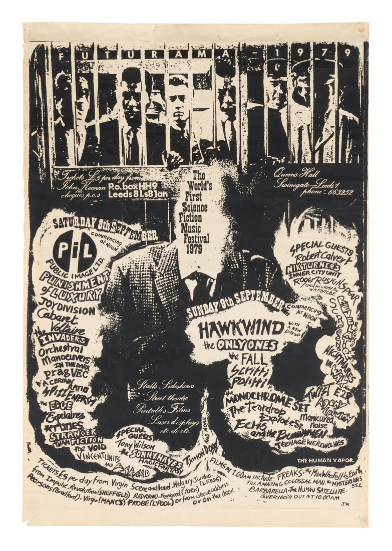 JOY DIVISION - Original 1979 Futurama Festival Poster (1 of 2)