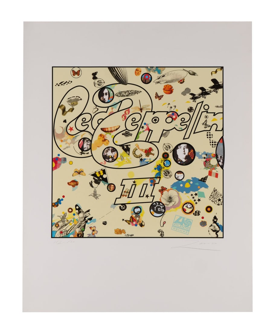 LED ZEPPELIN - Zacron-Autographed Limited Edition Led Zeppelin III Album Cover Print (1 of 4)