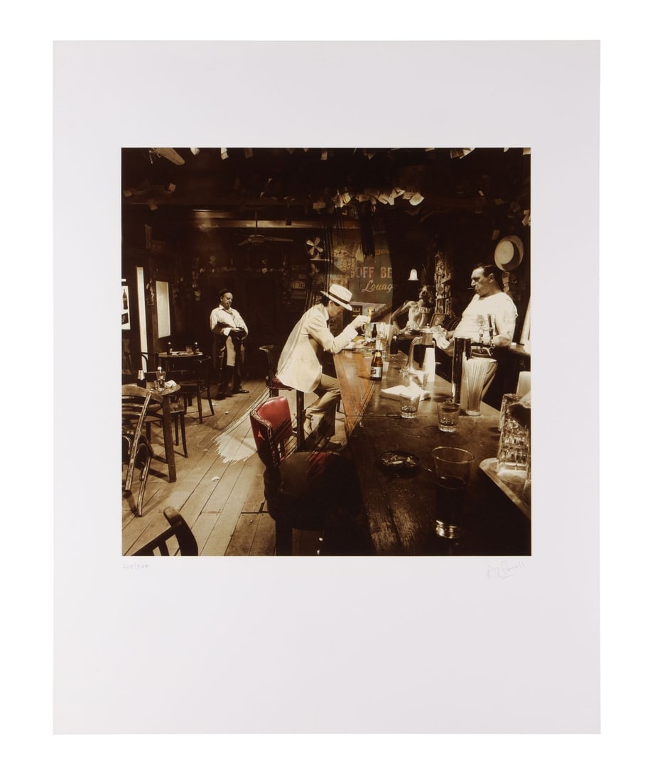 LED ZEPPELIN - Aubrey Powell-Autographed Limited Edition In Through the Out Door Print, 2001: LED ZEPPELIN - Aubrey Powell-Autographed Limited Edition In Through the Out Door Print, 2001 - A limited-edition print of the album artwork for Led Zeppelin's eight studio album In Through the Out Doo