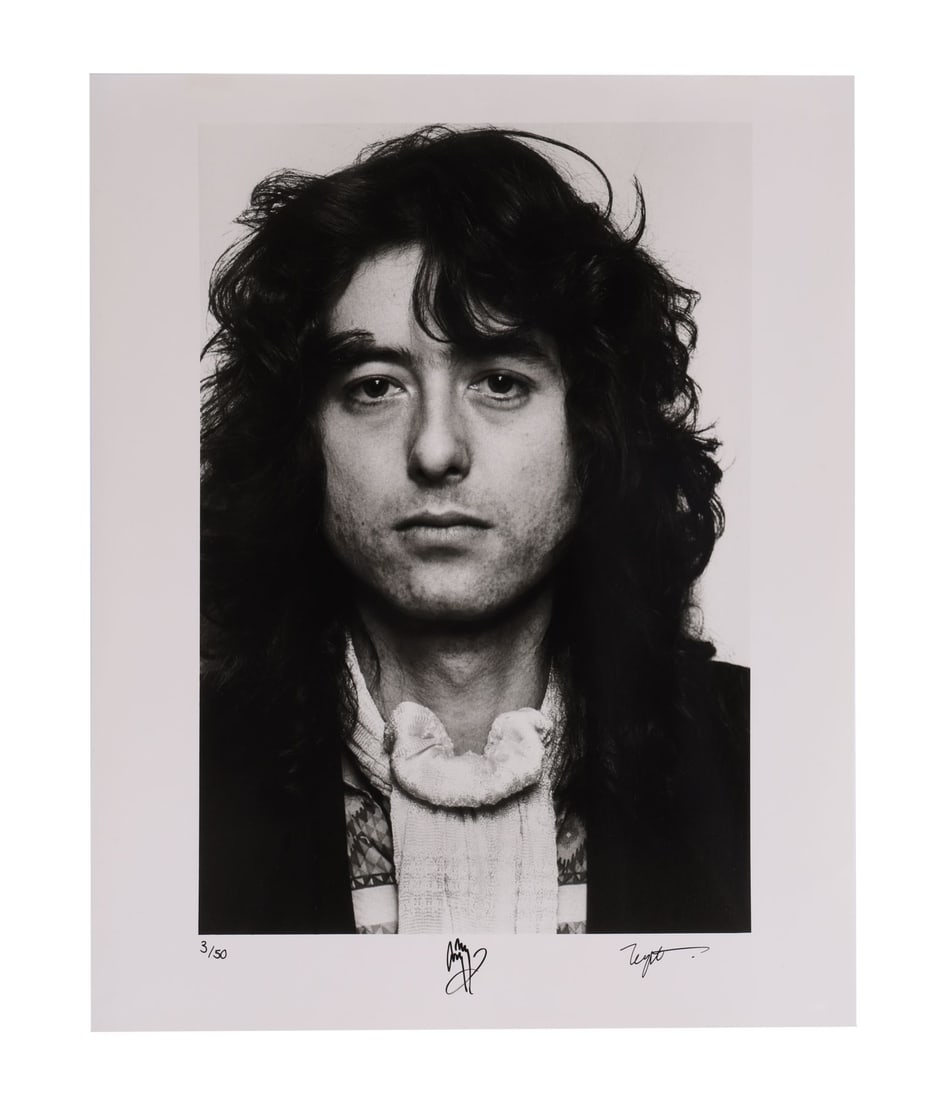 LED ZEPPELIN - Jimmy Page and Neal Preston-Autographed Limited Edition Print (1 of 4)
