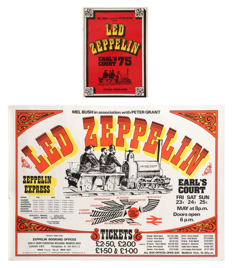 LED ZEPPELIN - Earl's Court Concert Poster and Programme (1 of 4)