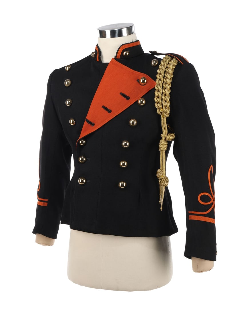 MICHAEL JACKSON - Michael Jackson's Custom-Made Black-and-Orange Military-Style Jacket (1 of 4)