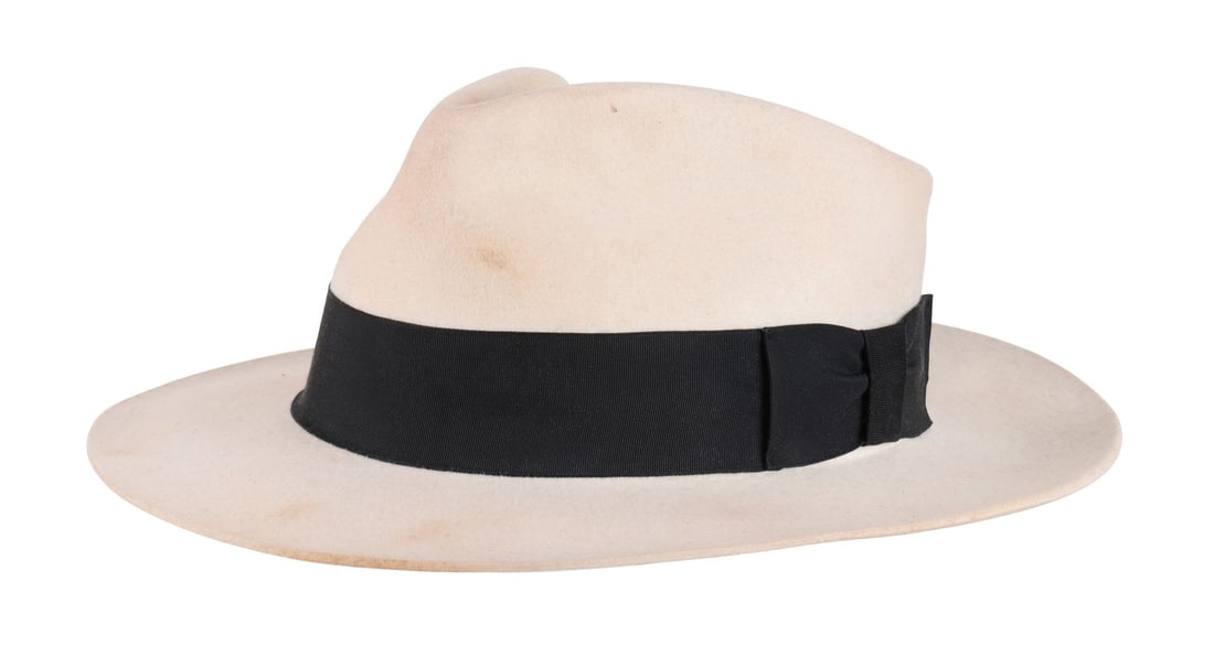 MICHAEL JACKSON - Michael Jackson's Bad Tour Stage-worn White Fedora (1 of 4)