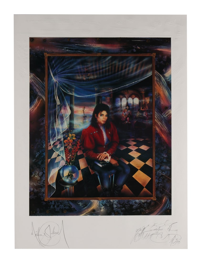 MICHAEL JACKSON - Michael Jackson-Autographed Limited Edition "The Book" Serigraph Print by (1 of 4)