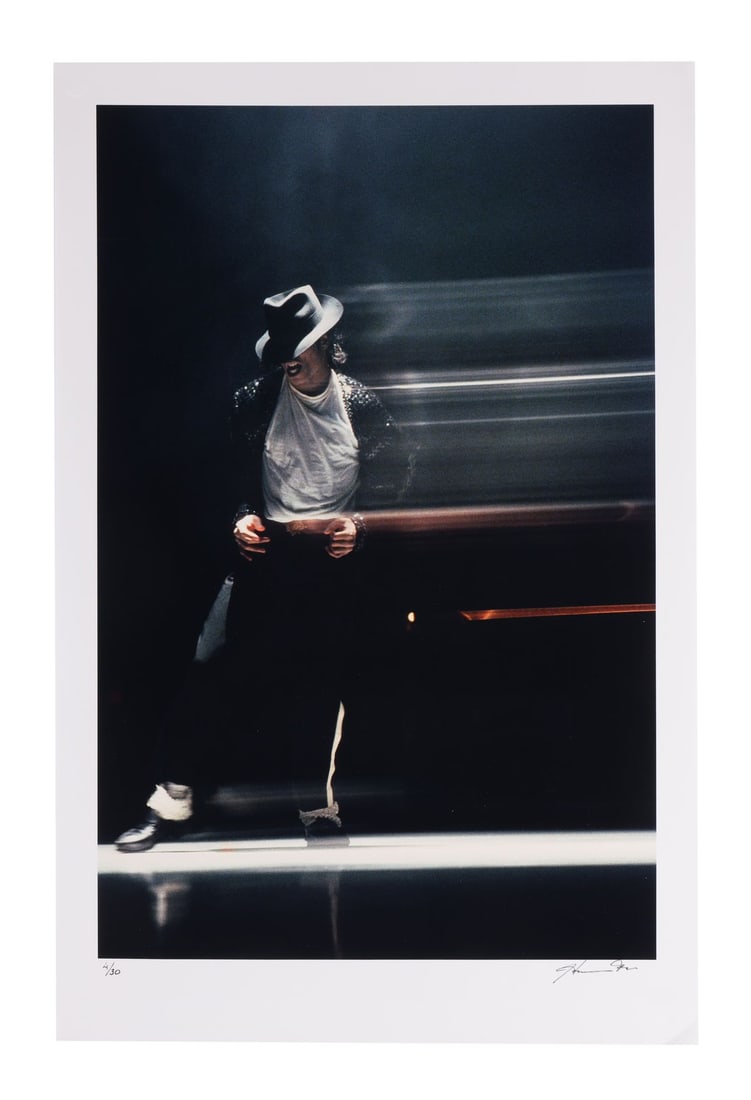 MICHAEL JACKSON - Limited Edition Michael Jackson Performing Print By Harrison Funk (1 of 3)