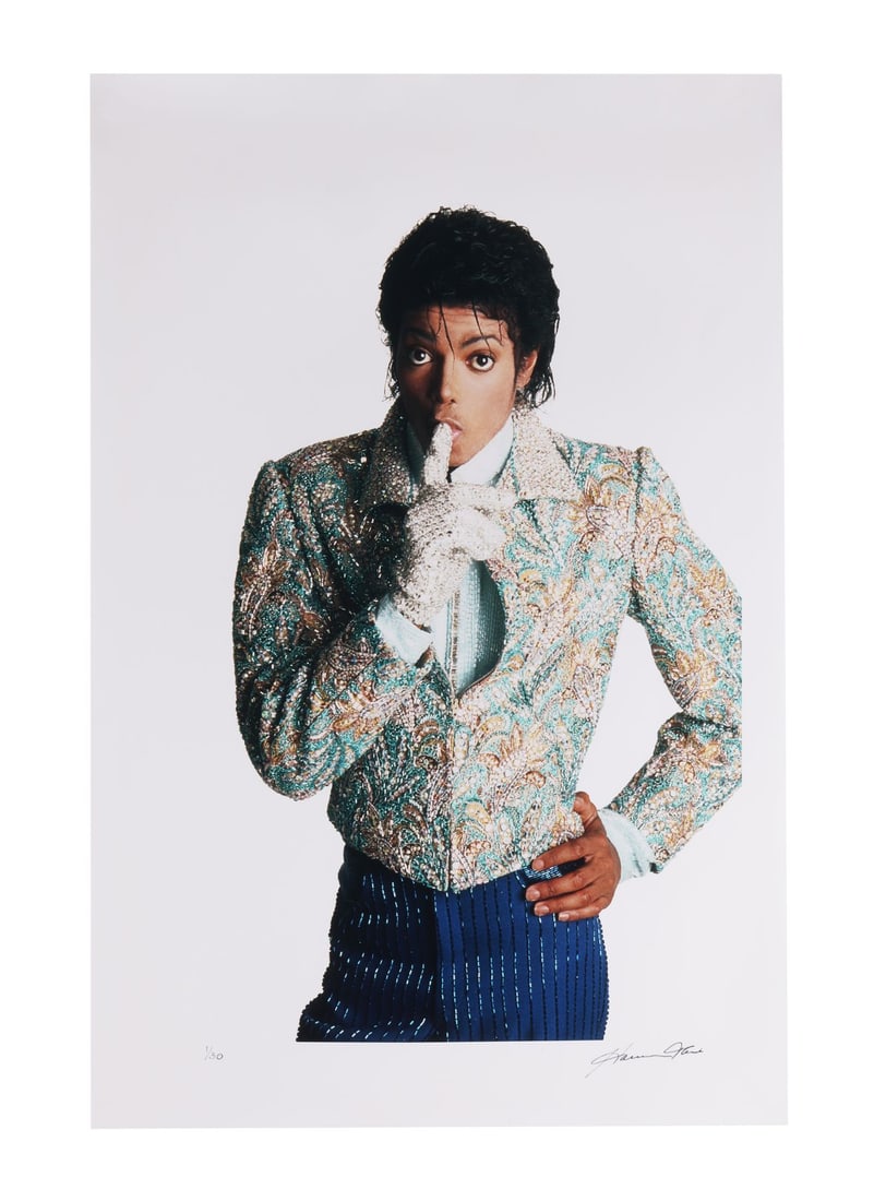 MICHAEL JACKSON - Limited Edition Photoshoot Print by Glen Wrexler and Signed by Harrison Funk, 1984 (1 of 3)