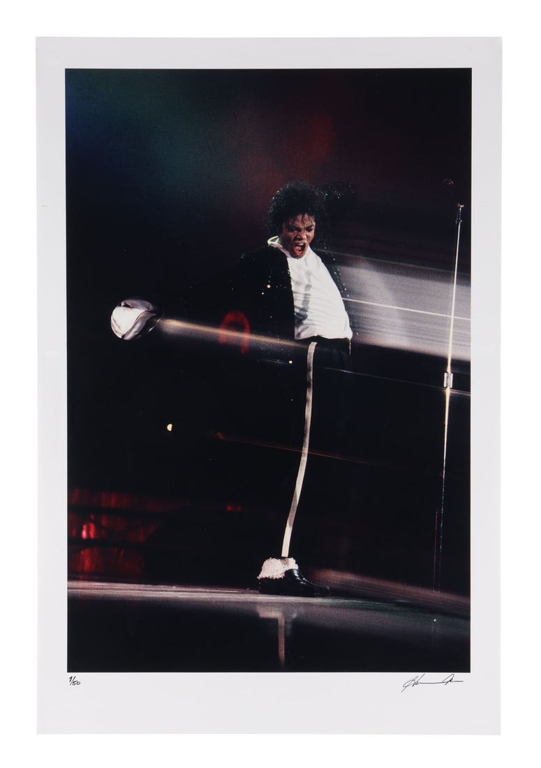 MICHAEL JACKSON - Limited Edition Michael Jackson Bad Tour Print by Harrison Funk (1 of 3)