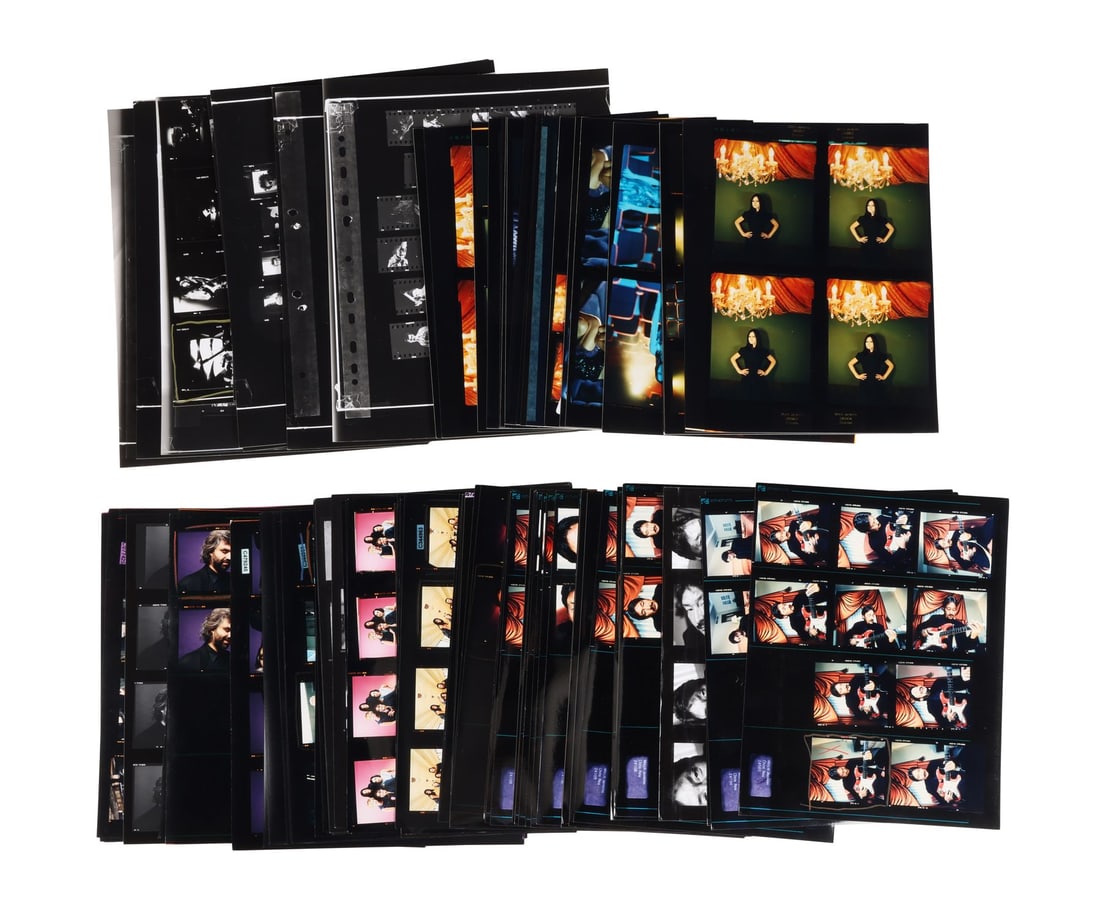 MICHAEL JACKSON - Collection of Contact Sheets Featuring Images by Mitch Jenkins (1 of 4)