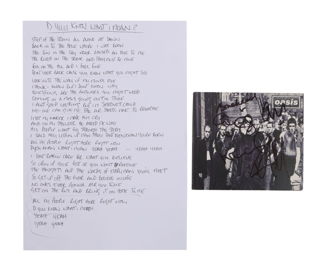 OASIS - Noel Gallagher, Liam Gallagher, Paul "Bonehead" Arthurs, Paul "Guigsy" McGuigan, and Alan (1 of 4)