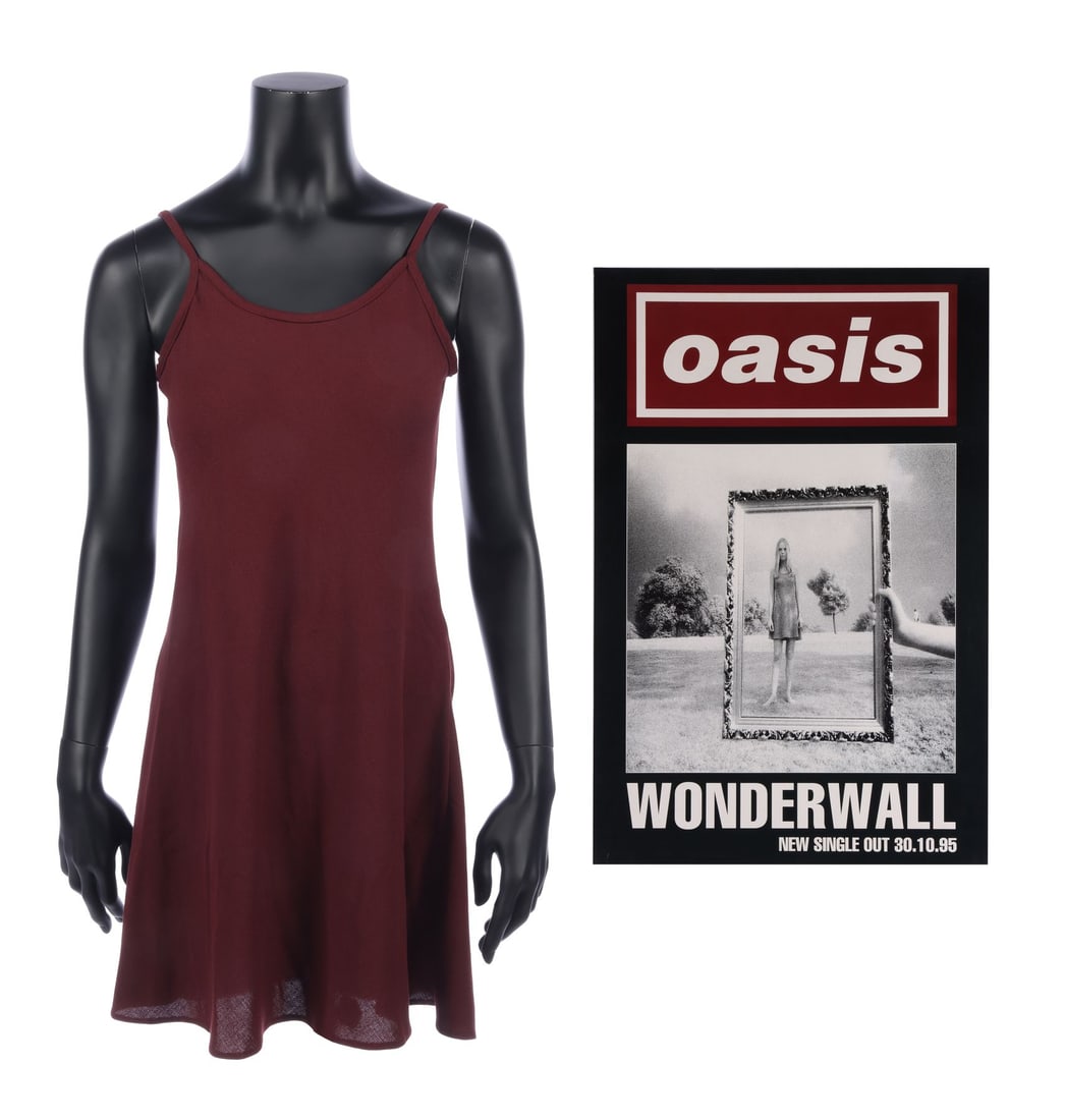 OASIS - Wonderwall Cover Artwork Dress Worn by Anita Heryet and Promotional Poster (1 of 4)