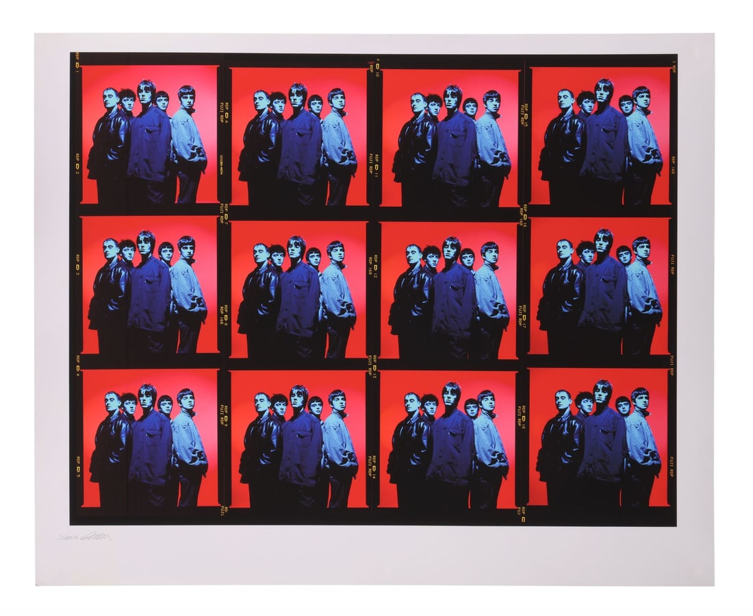 OASIS - The Rockarchive Collection: Contact Sheet Images Print by Steve Double, Manchester, 1994 (1 of 2)
