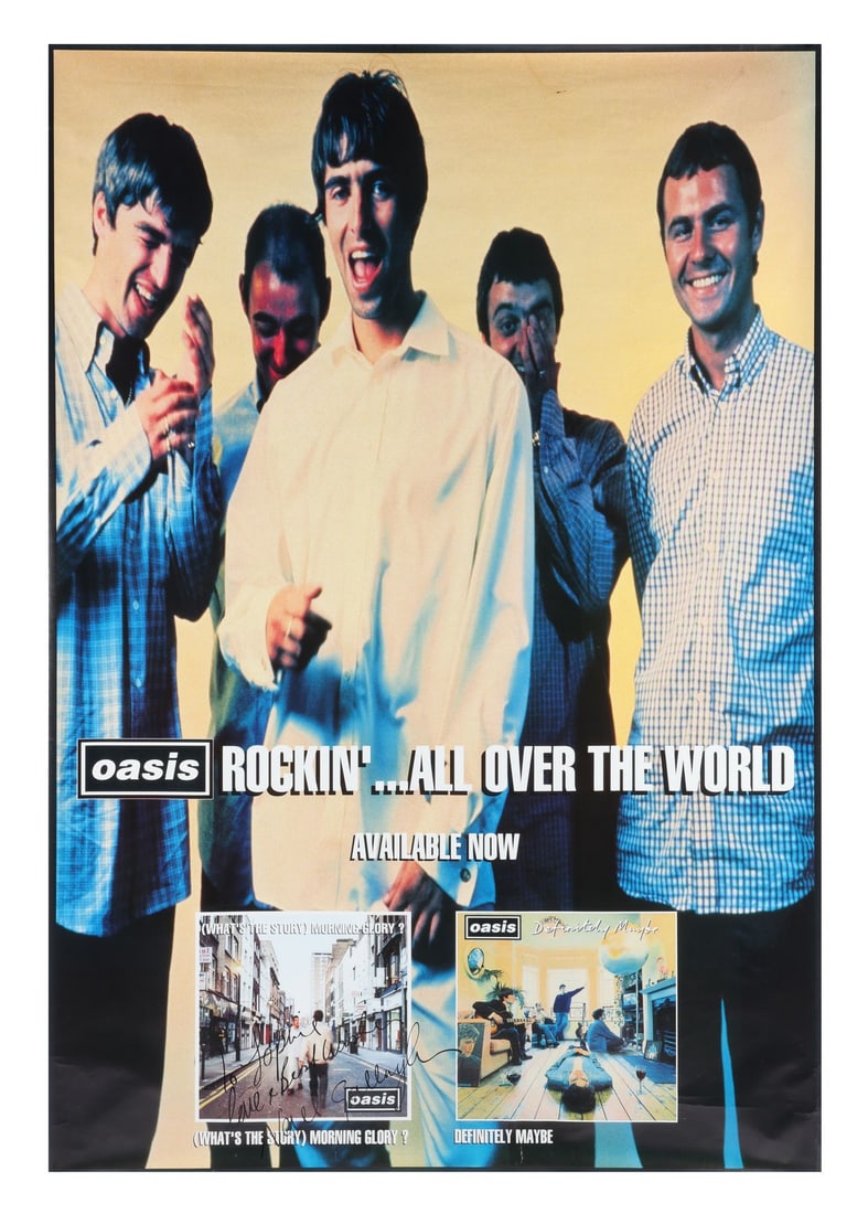 OASIS - Noel Gallagher-Autographed "Rockin' ...All Over the World" Poster (1 of 3)