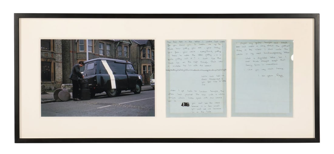 PINK FLOYD - Syd Barrett's Handwritten "twistravegroovey" Letter to Girlfriend Jenny Spires, 1965 (1 of 4)