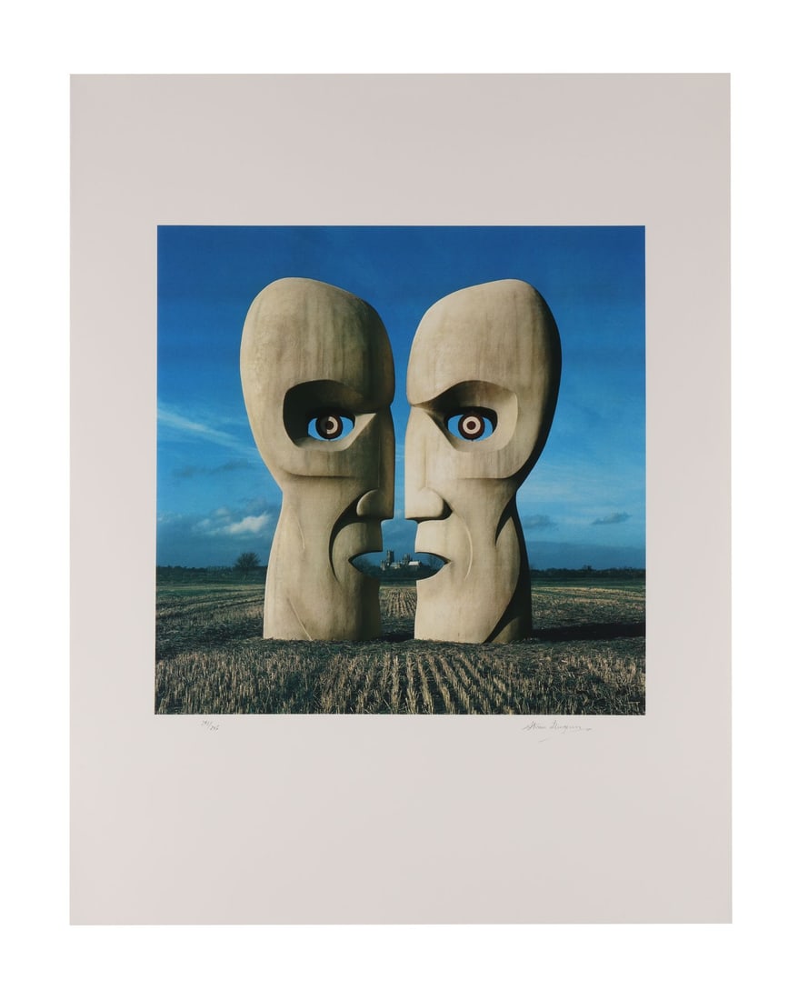 PINK FLOYD - Storm Thorgerson-Autographed Limited Edition The Division Bell Stone Heads Print, 2000 (1 of 4)