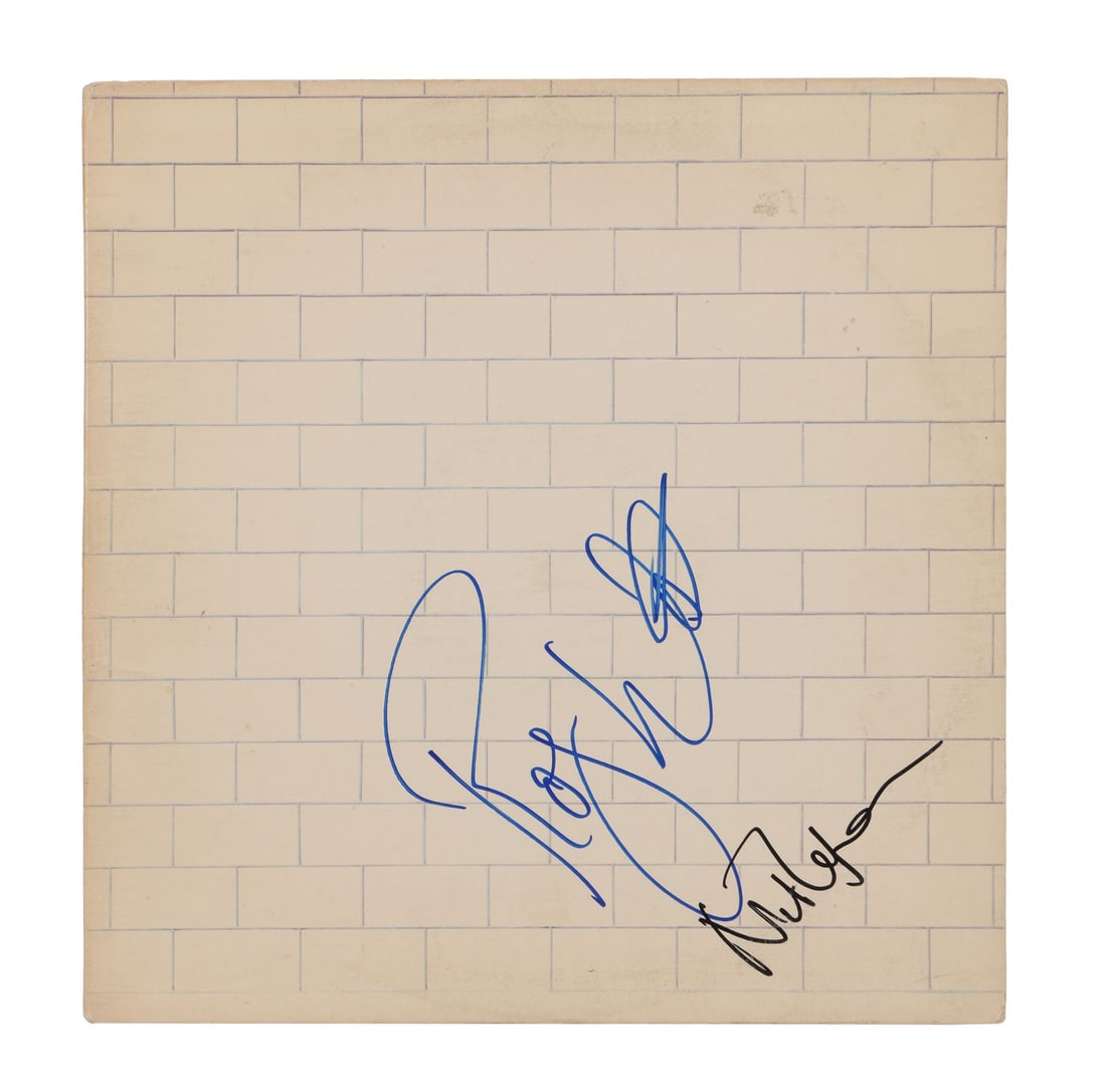 PINK FLOYD - Roger Waters and Nick Mason-Autographed The Wall LP (1 of 4)