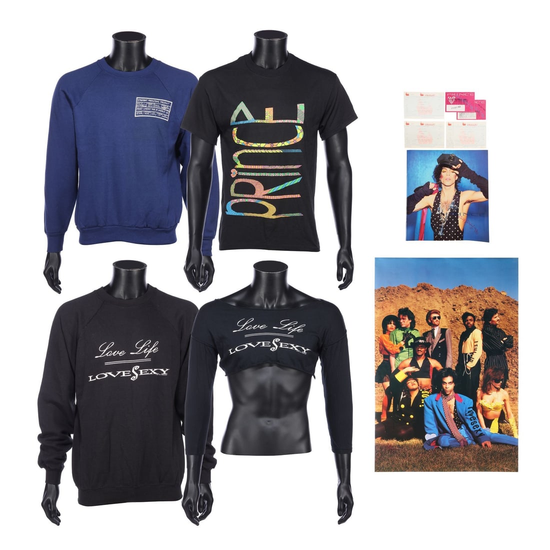 PRINCE - The Dr. Fink Collection: Two Lovesexy Tour Tops, Two Sweatshirts, Programme, Backstage Pass (1 of 4)
