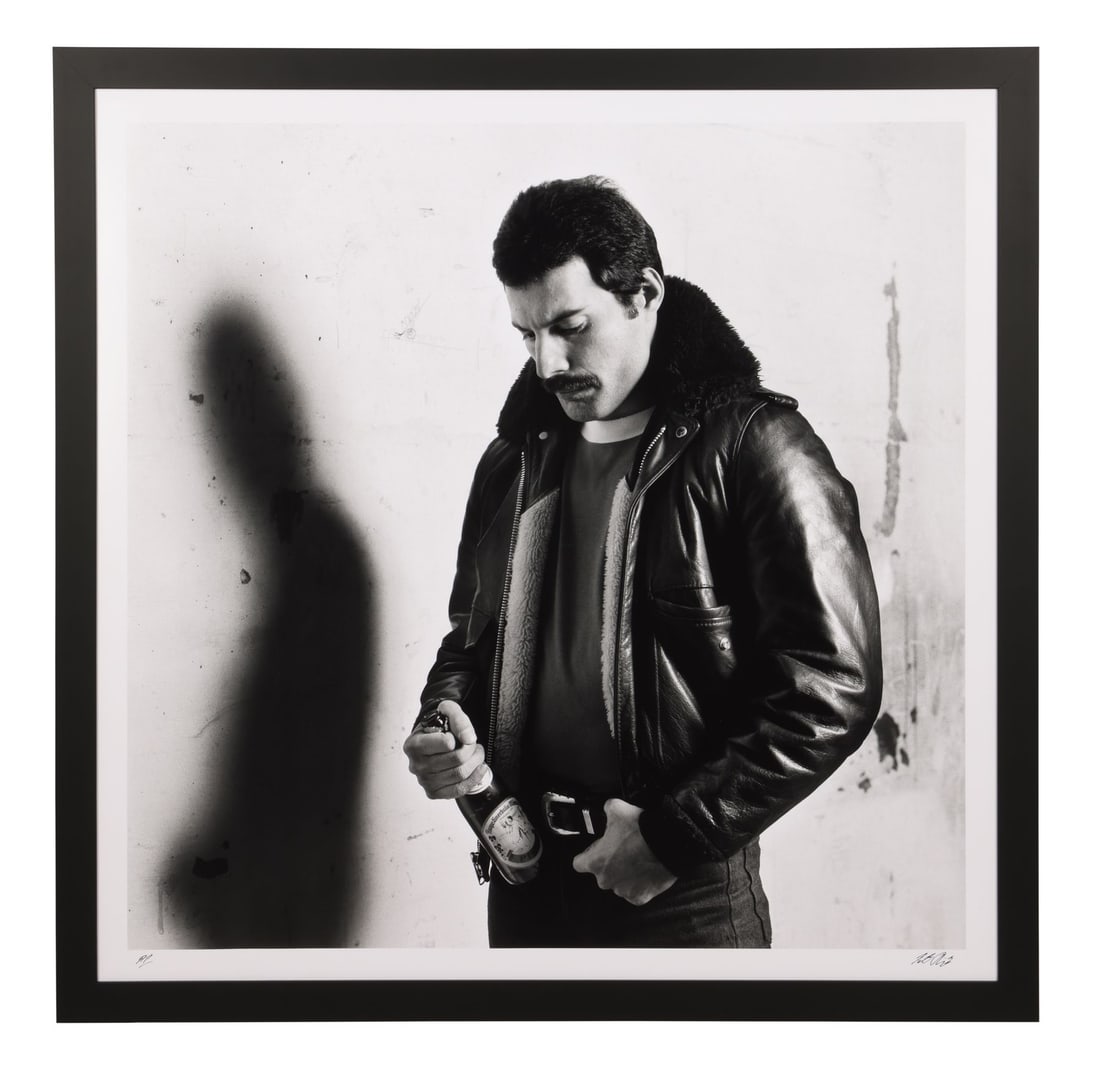 QUEEN - The Peter Hince Collection: Framed Artist's Proof Freddie Mercury Augustiner Beer Print, (1 of 4)