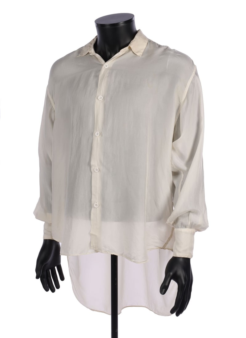 QUEEN - The Peter Hince Collection: John Deacon's Stage-Worn Katharine Hamnett Silk Shirt (1 of 4)