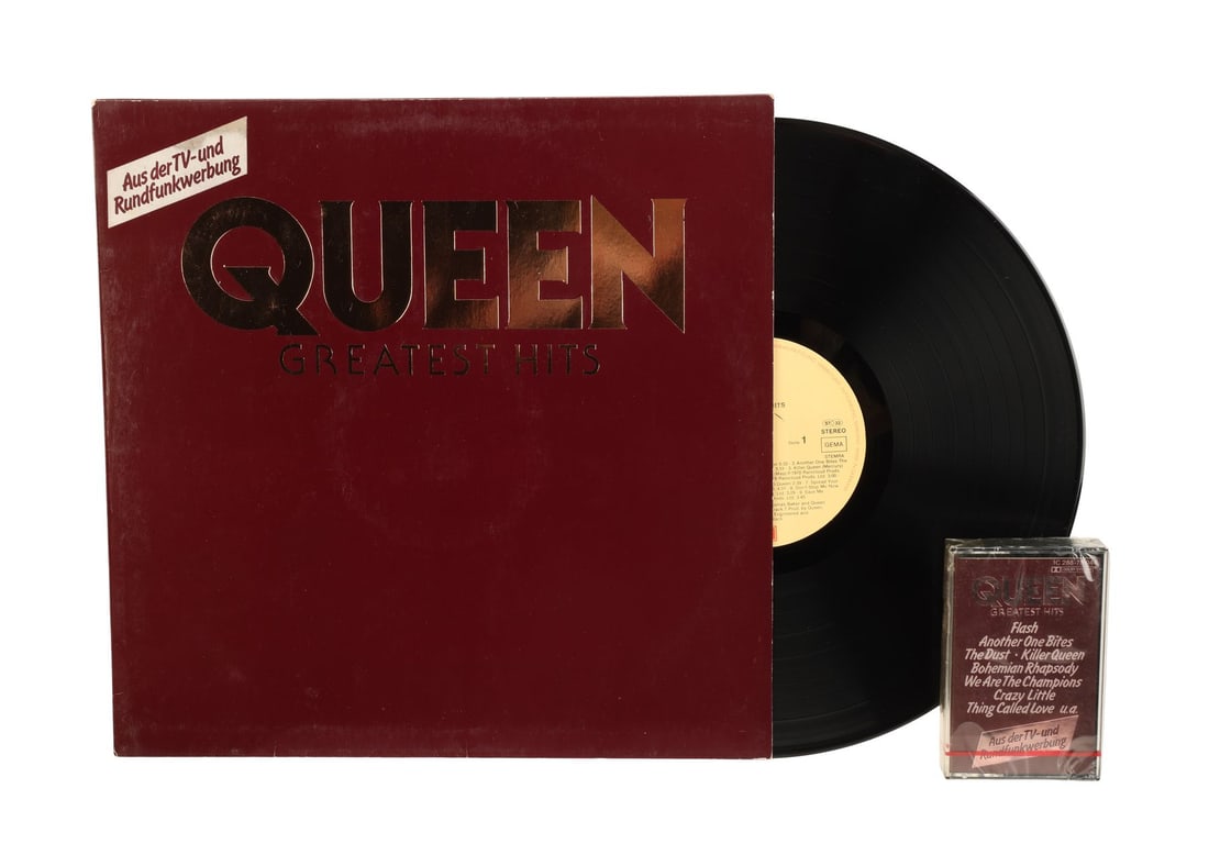 QUEEN - The Peter Hince Collection: Queen Greatest Hits German Vinyl and Sealed Cassette Tape (1 of 4)