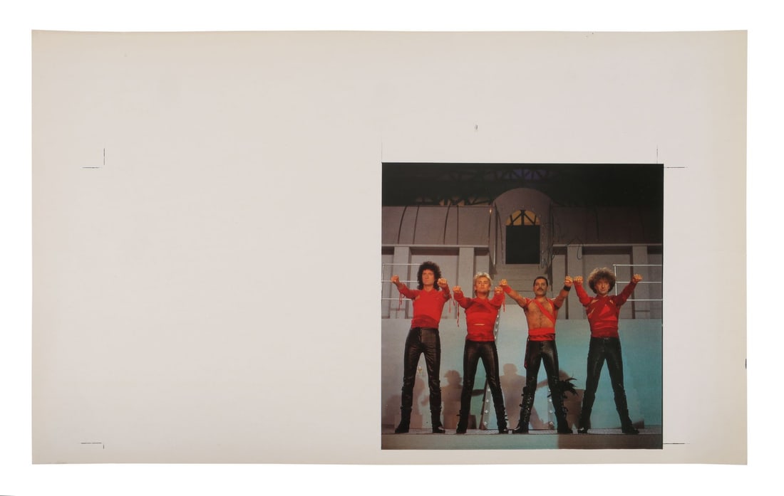 QUEEN - Freddie Mercury Owned And Autographed "Radio Ga Ga" Christmas Card Printer's Proof (1 of 4)