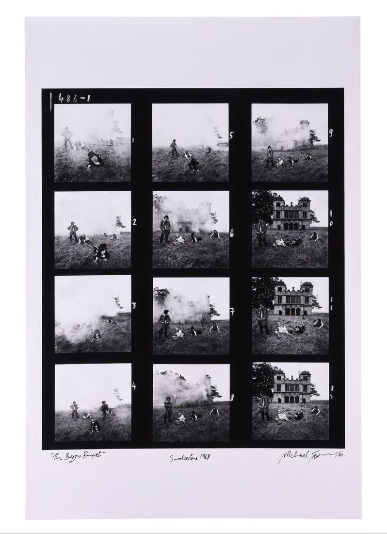 THE ROLLING STONES - Limited Edition Beggar's Banquet Contact Sheet Print by Michael Joseph, 1968 (1 of 4)