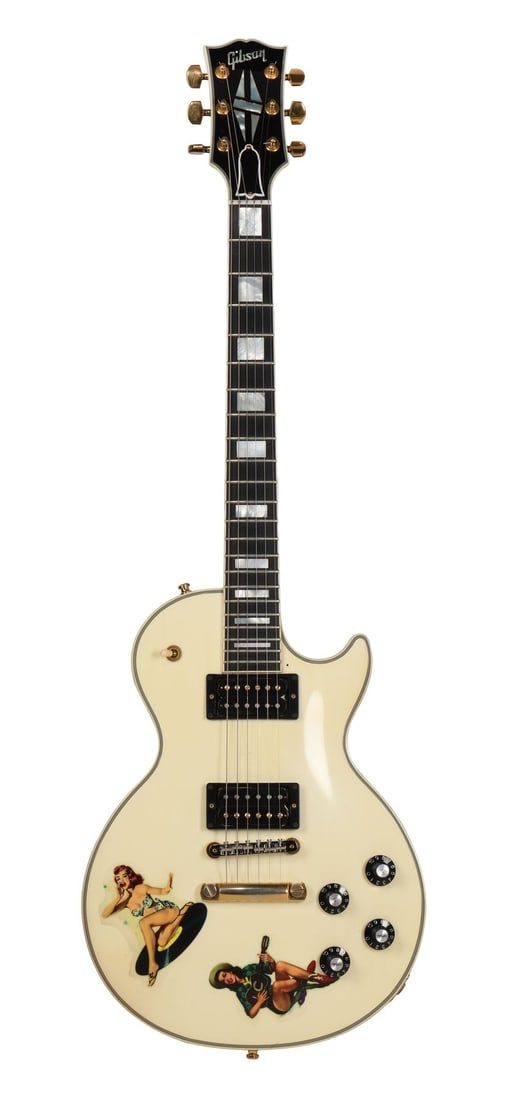 SEX PISTOLS - Steve Jones-Autographed Custom White Gibson Les Paul Guitar (1 of 4)