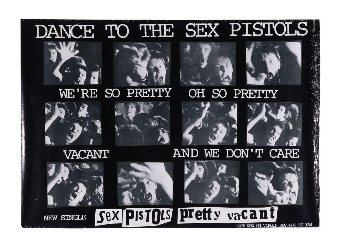 SEX PISTOLS - Pretty Vacant' Promotional Poster (1 of 2)