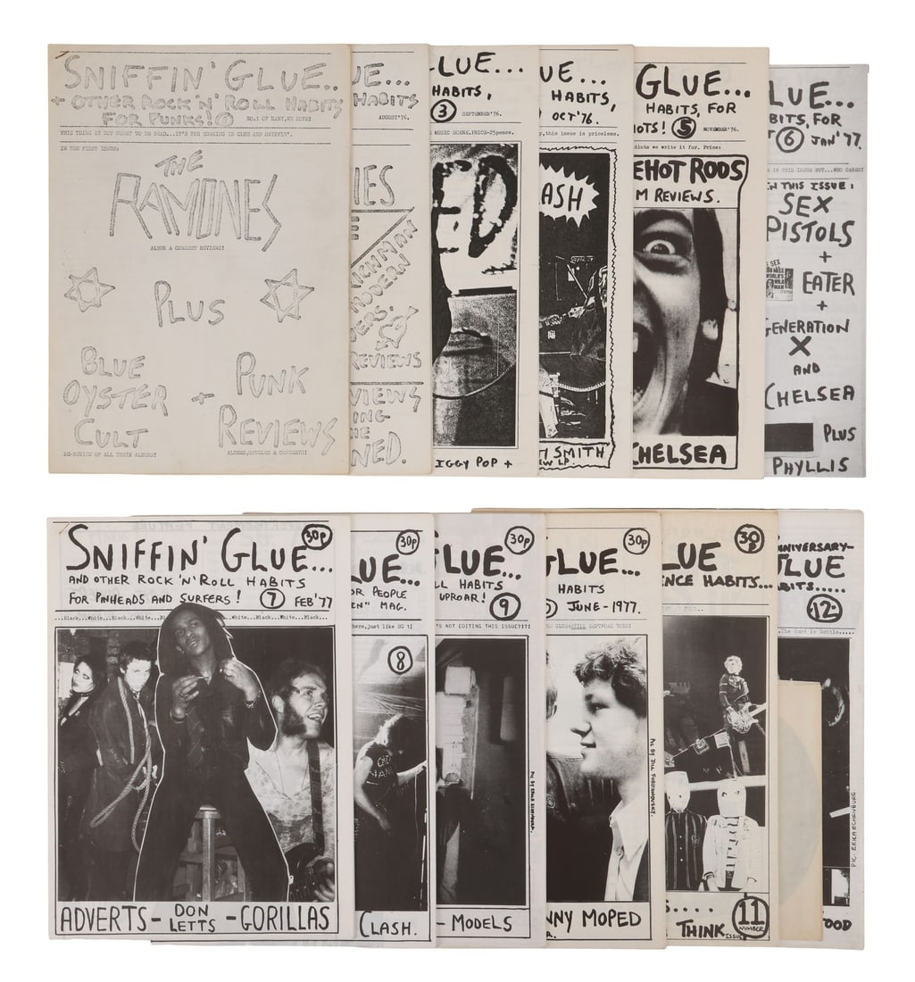 SNIFFIN' GLUE - Complete Set of 12 Issues Plus Christmas Special Sniffin' Snow, 1976-1977 (1 of 4)