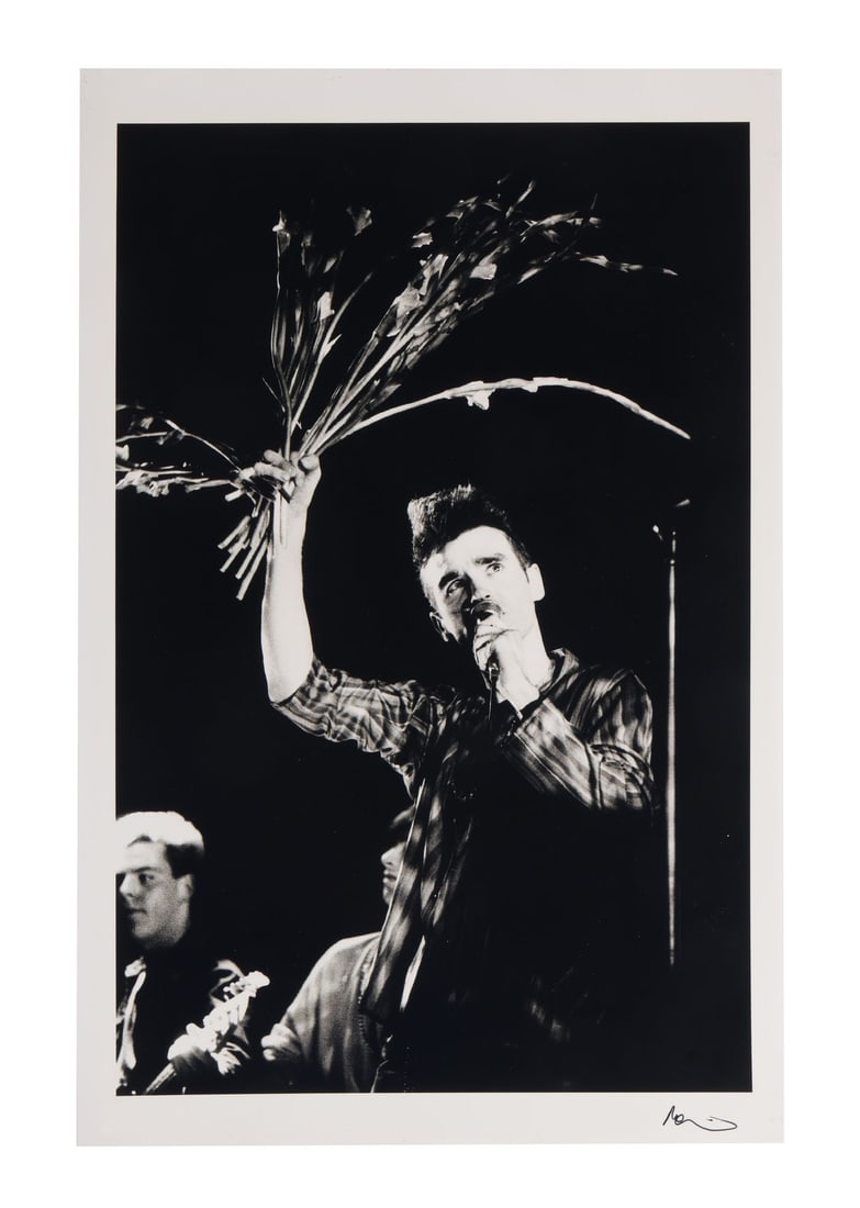 THE SMITHS - Morrissey "Sheaf of Wheat" Free Trade Hall Performance Giclee Archival Print by Martin (1 of 2)