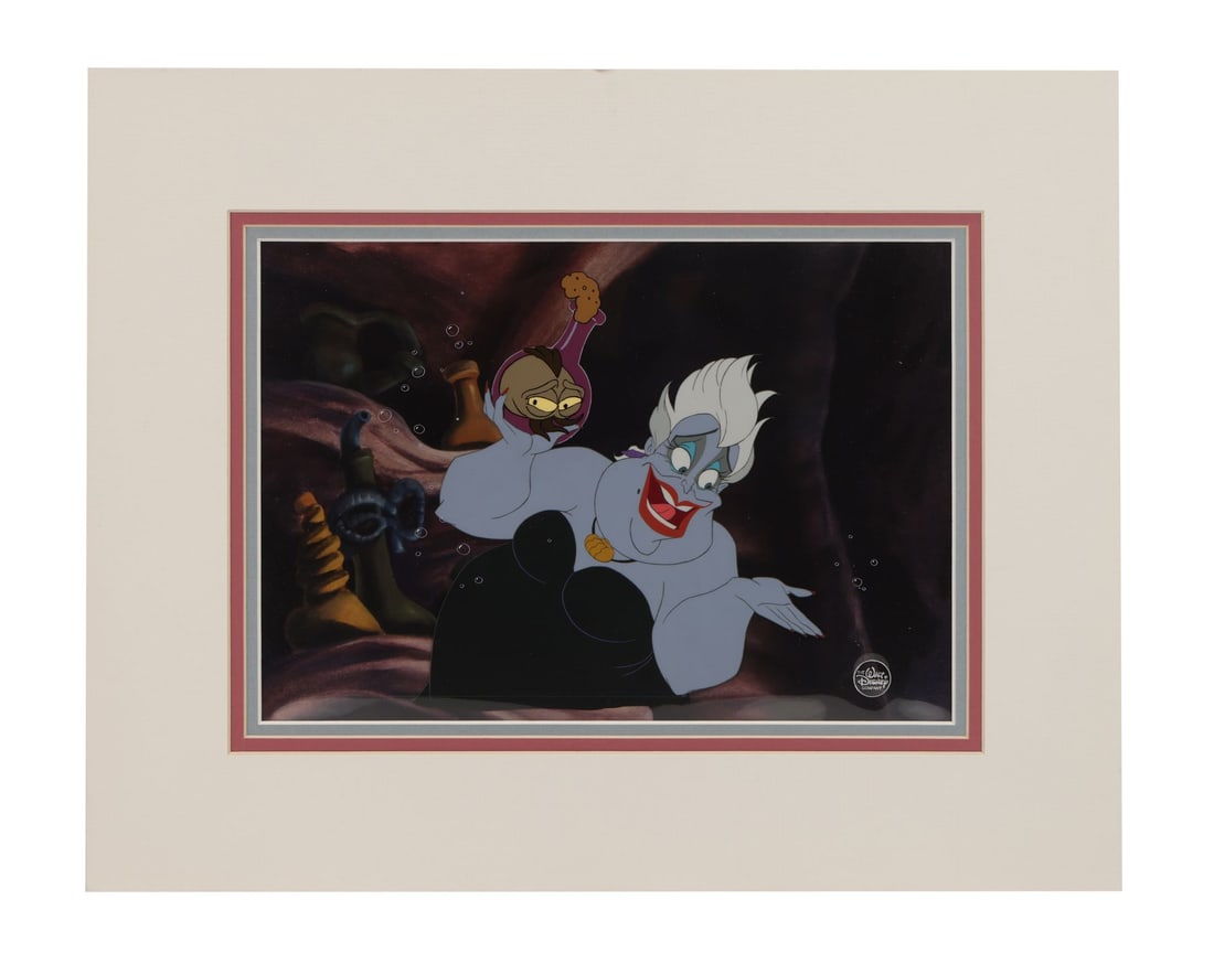 LITTLE MERMAID, THE (1989) - 2118. Hand-painted 'Poor Unfortunate Souls' Original Production Cel: LITTLE MERMAID, THE (1989) - 2118. Hand-painted 'Poor Unfortunate Souls' Original Production Cel - Bidding for this lot will end on Sunday, December 7th. The auction will begin at 3:00PM