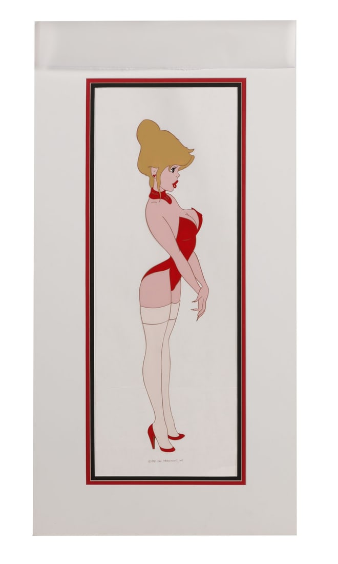 COOL WORLD (1992) - Holli Would Oversized Hand-Painted Model Cel Matted: COOL WORLD (1992) - Holli Would Oversized Hand-Painted Model Cel Matted - Holli Would was Ralph Bakshi's femme fatale, the doodle who wants out of Cool World and into the real one, and this oversize h
