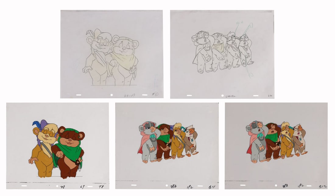 STAR WARS: EWOKS (TV SERIES, 1985-1995) - Wicket W. Warrick, Princess Kneesaa, Teebo and Latara: STAR WARS: EWOKS (TV SERIES, 1985-1995) - Wicket W. Warrick, Princess Kneesaa, Teebo and Latara - Before Paul Dini wrote Batman: The Animated Series, before he created Harley Quinn, before five Emmys 