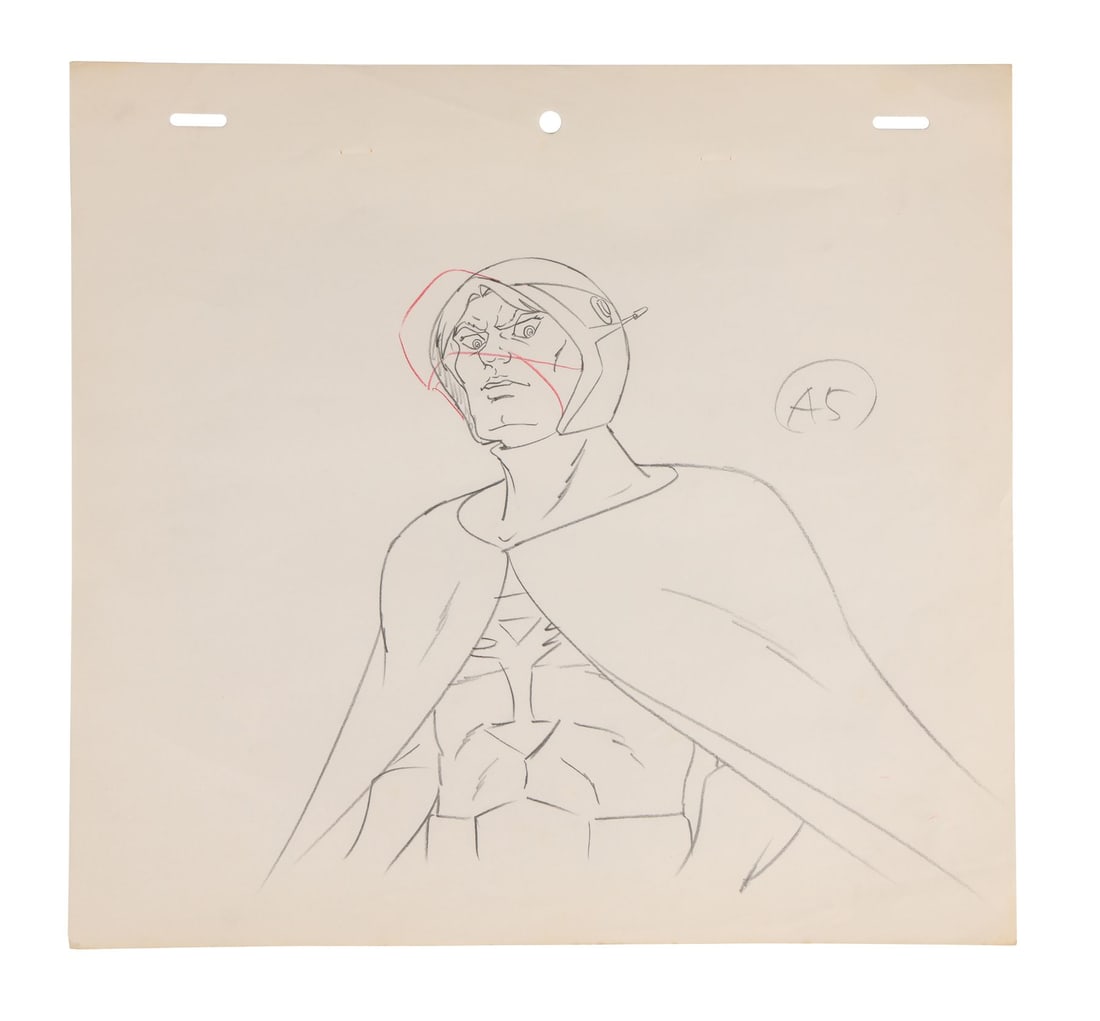 GATCHAMAN (TV SERIES, 1972-1980) - G-2 Joe The Conder Genga Drawing: GATCHAMAN (TV SERIES, 1972-1980) - G-2 Joe The Conder Genga Drawing - Joe the Condor was always the one the kids fought over. Ken led the Science Ninja Team. Joe, second-in-command, the marksman, the 