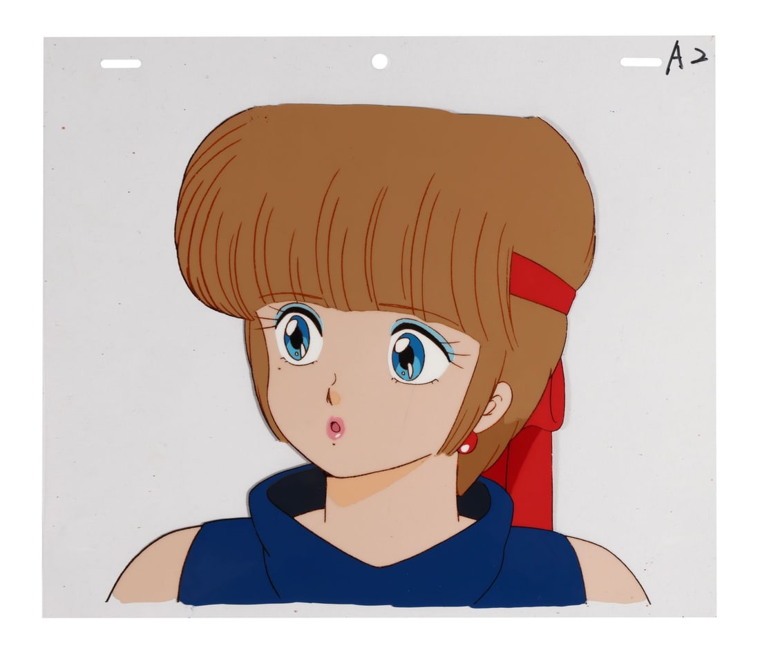 KIMAGURE ORANGE ROAD (TV SERIES, 1985-1988) - Hikaru Hiyama Original Production Cel: KIMAGURE ORANGE ROAD (TV SERIES, 1985-1988) - Hikaru Hiyama Original Production Cel - Hikaru Hiyama is the character Kimagure Orange Road fans tend to have the most complicated feelings about. Ky?suke
