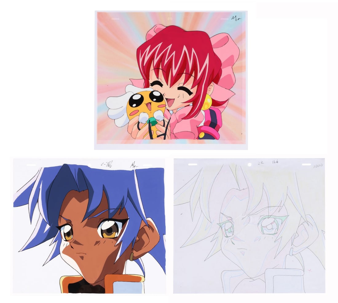 CYBER TEAM IN AKIHABARA (TV SERIES, 1998) - Takashi Original Production Cel with Matching Douga, (1 of 1)