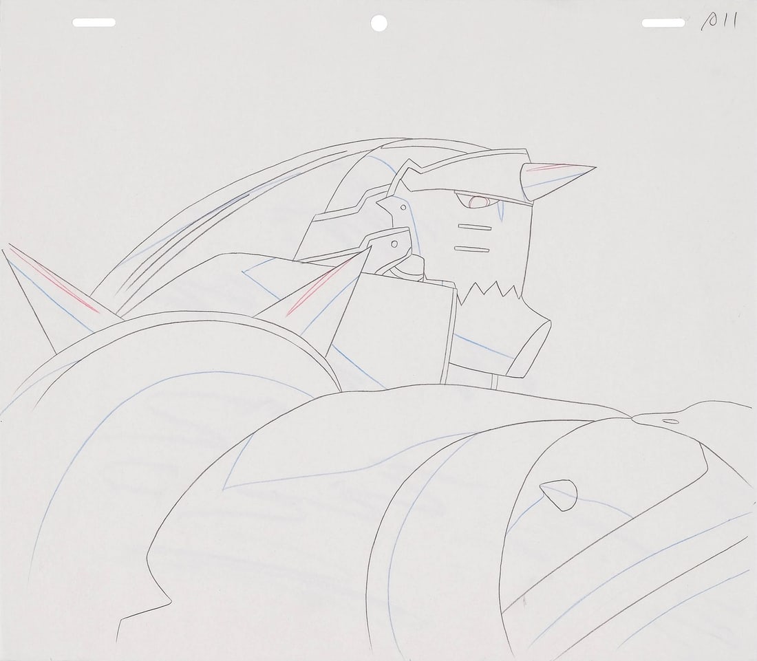 FULLMETAL ALCHEMIST (TV SERIES, 2003-2004) - Alphonse Elric Douga Drawing: FULLMETAL ALCHEMIST (TV SERIES, 2003-2004) - Alphonse Elric Douga Drawing - Alphonse Elric is one of anime's great tragic figures, a soul bound inside a suit of armour, the permanent visible consequen