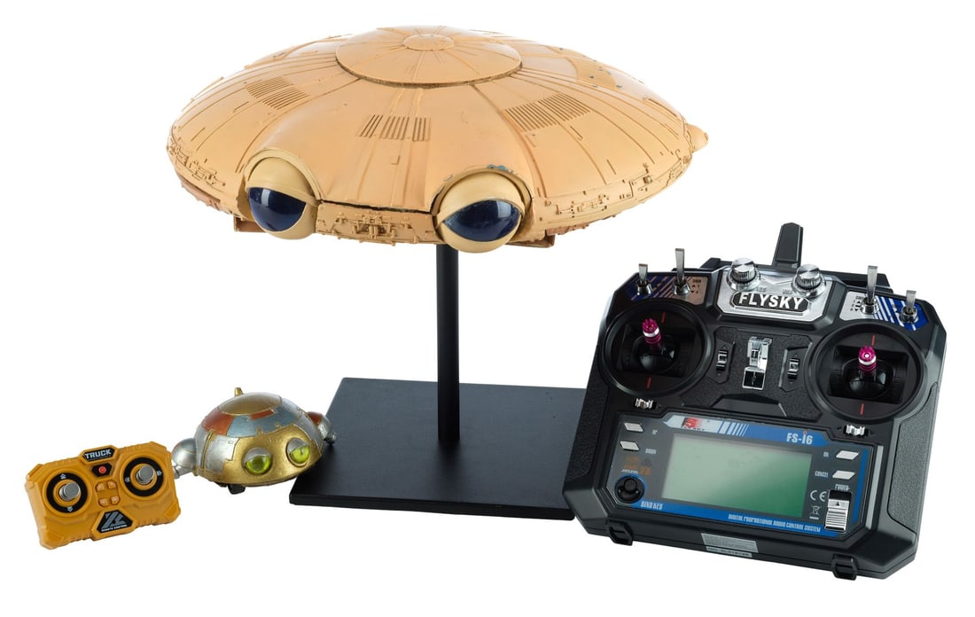 40. BATTERIES NOT INCLUDED (1987) - Production-Made Remote-Controlled Carmen and Wheems Fix-It: Bidding for this lot will end on Wednesday, August 26th. The auction will begin at 9:30 AM (PDT) / 12:30 PM (EDT) / 5:30 PM (GMT) and lots are sold sequentially via live auctioneer; tune in to the