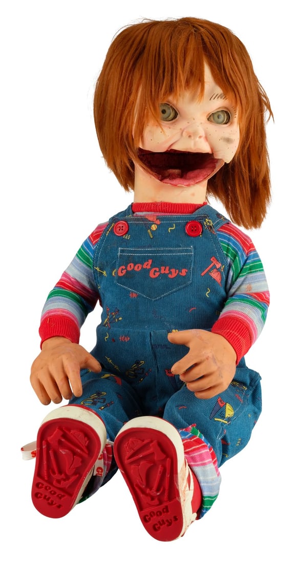 61. CHUCKY (T.V. SERIES, 2021 - 2024) - Bloodied Chucky (Brad Dourif) Doll: B
