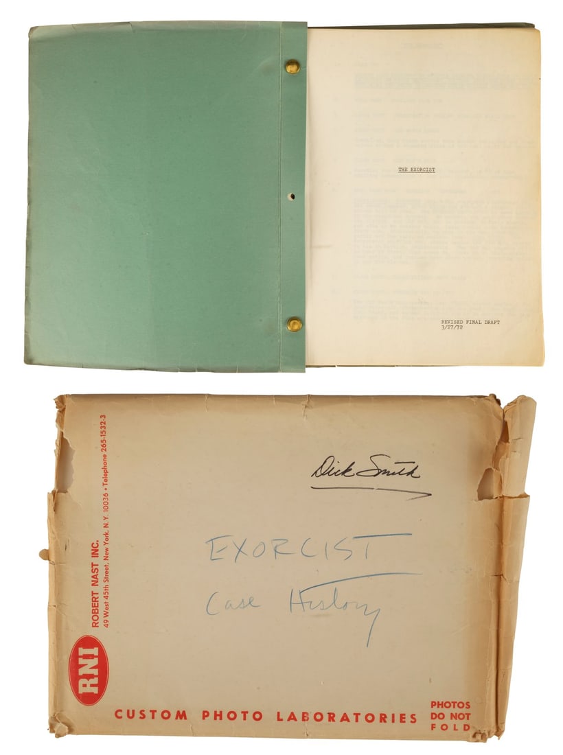87. THE EXORCIST (1973) - Dick Smith Collection: Dick Smith's Personal Bound Revised Final Draft: B