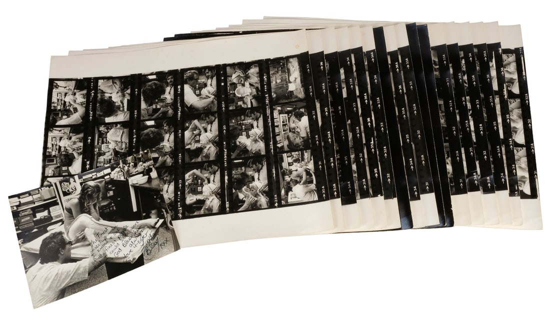 88. THE EXORCIST (1973) - Dick Smith Collection: Collection of 17 Contact Sheets with Linda: B