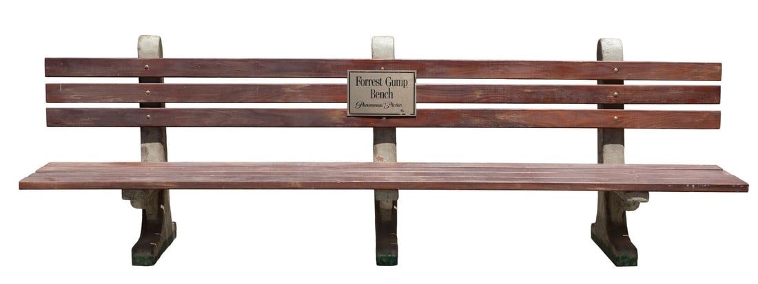 112. FORREST GUMP (1994) - Forrest Gump's (Tom Hanks) Promotional Bus Stop Bench: B