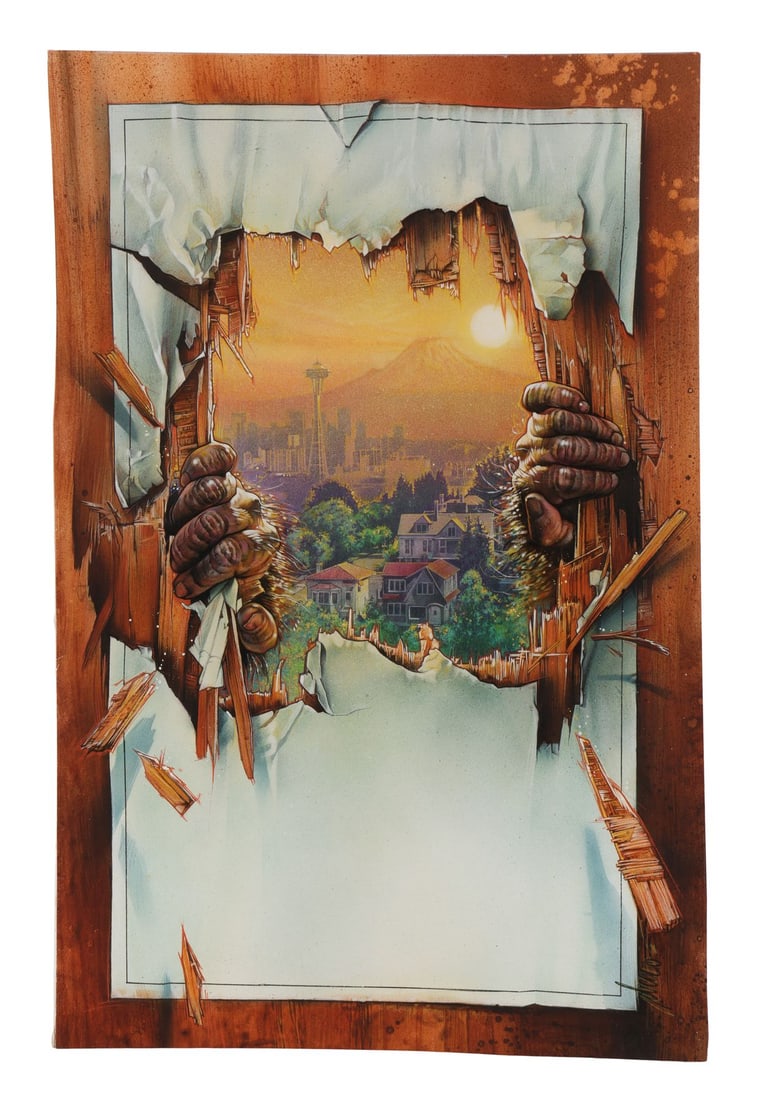 142. HARRY AND THE HENDERSONS (1987) - Hand-Painted Drew Struzan Final Advance Movie Poster Painting: B