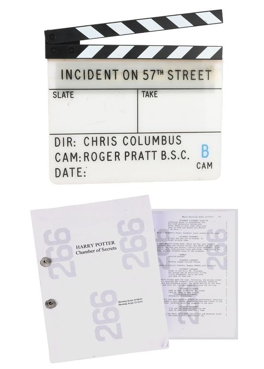 143. HARRY POTTER AND THE CHAMBER OF SECRETS (2002) - Working Title Clapperboard and Bound Shooting: B