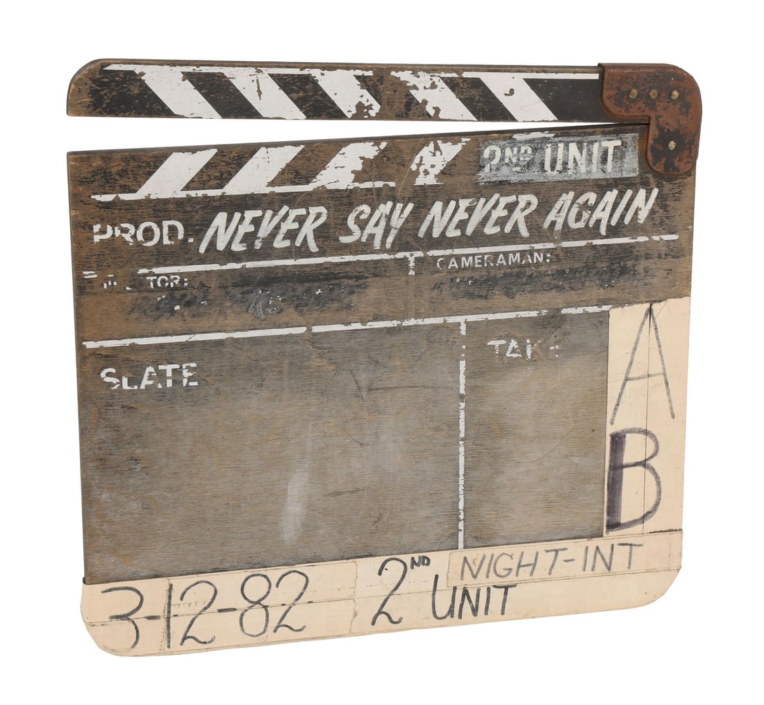 181. JAMES BOND: NEVER SAY NEVER AGAIN (1983) - 2nd Unit Clapperboard: B
