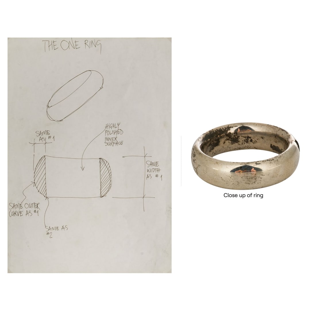210. LORD OF THE RINGS TRILOGY (2001-2003) - Framed Hand-Drawn Dan Hennah Concept Artwork with Jens: B