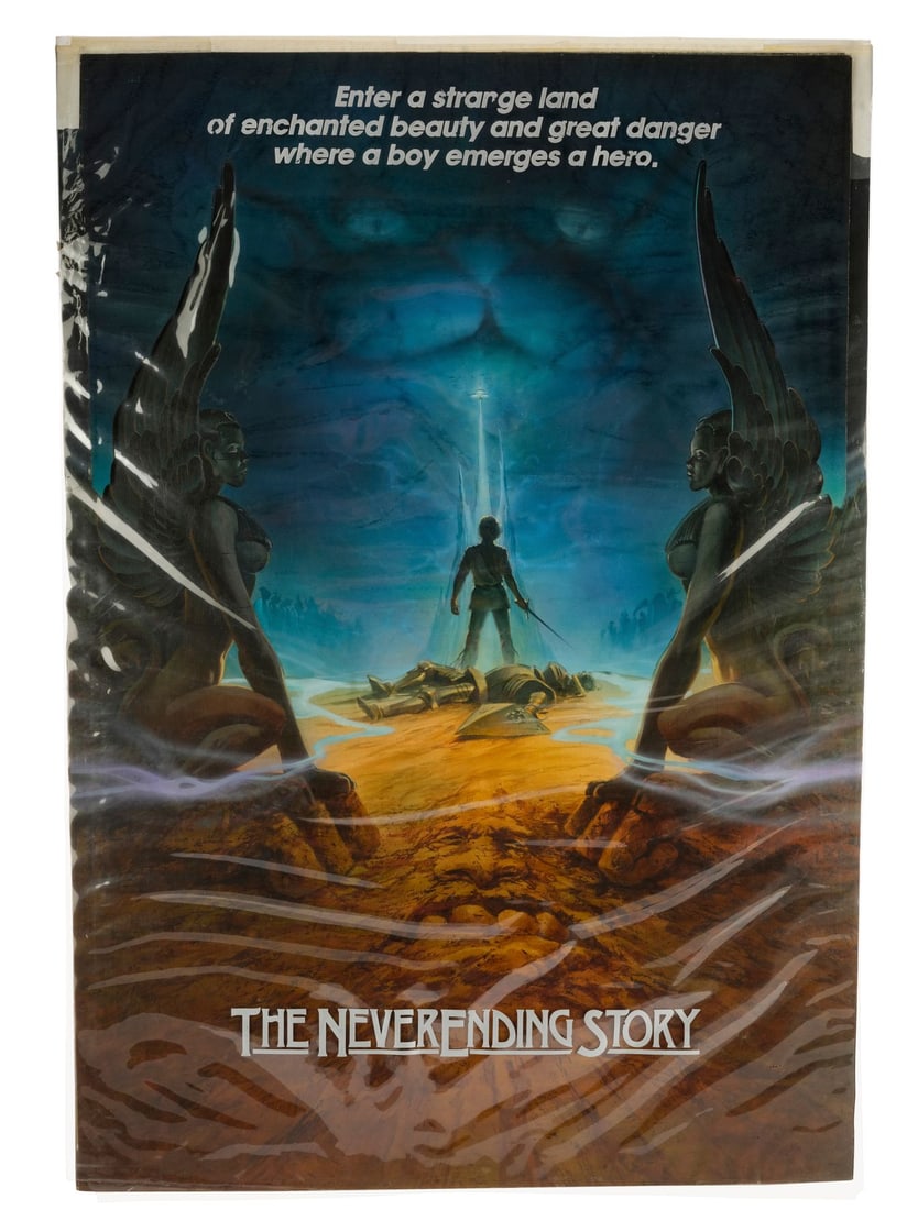 257. THE NEVERENDING STORY (1984) - Hand-Painted Rudy Obrero Poster Comp: B