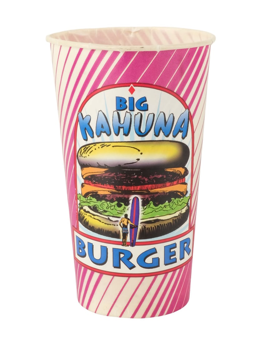 288. PULP FICTION (1994) - Planet Hollywood Collection: Big Kahuna Burger Paper Cup: B