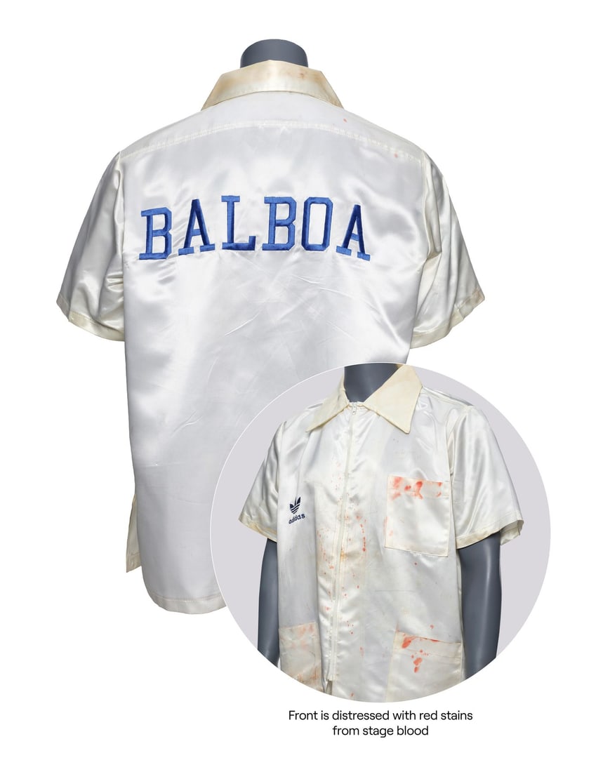 307. ROCKY IV (1985) - Tony "Duke" Evers' (Tony Burton) Screen-Matched Bloodied "Balboa" Shirt: B
